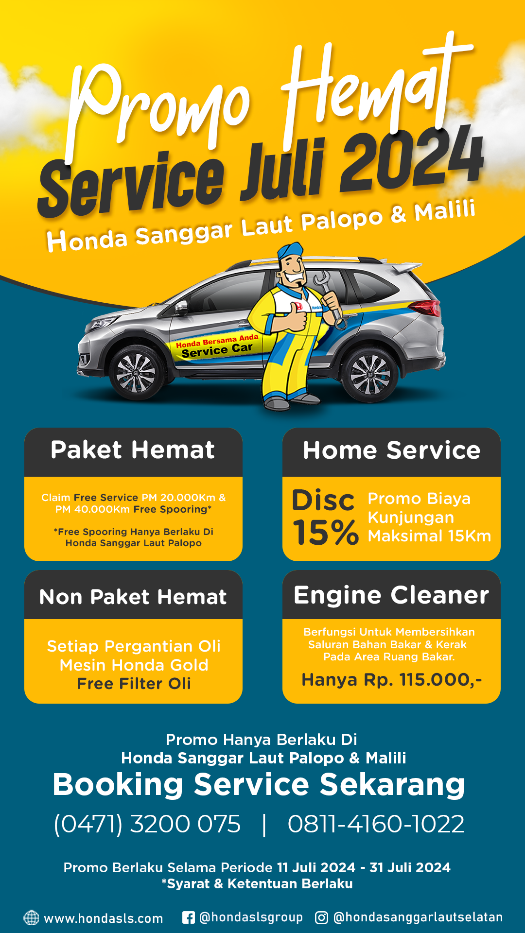 Promo Service Hemat Service Juli 2024 Khusus Palopo & Malili